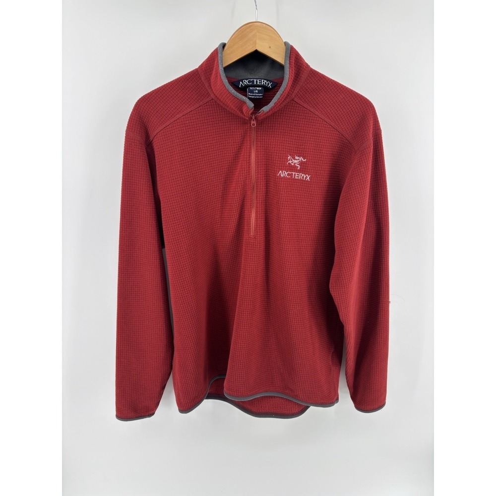 Arc'teryx Half-Zip Waffle Fleece Sz L Polartec Gorpcore Dadcore Vintage **Read